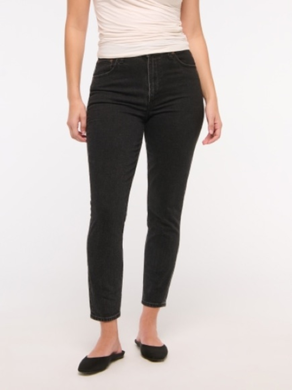 Abercrombie & Fitch Curve Love High Rise Skinny Jean - Short